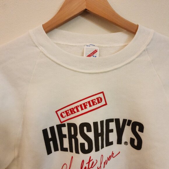 Vintage Jerzees Certified HERSHEY'S Chocolate Lover Sweatshirt USA Sz S NWT - Picture 4 of 14